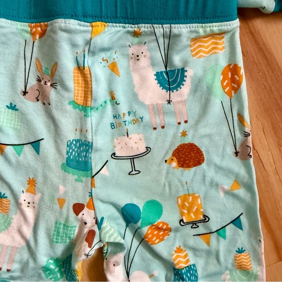 Little Sleepies Blue Party Animal Print Pajamas - Picture 4 of 4